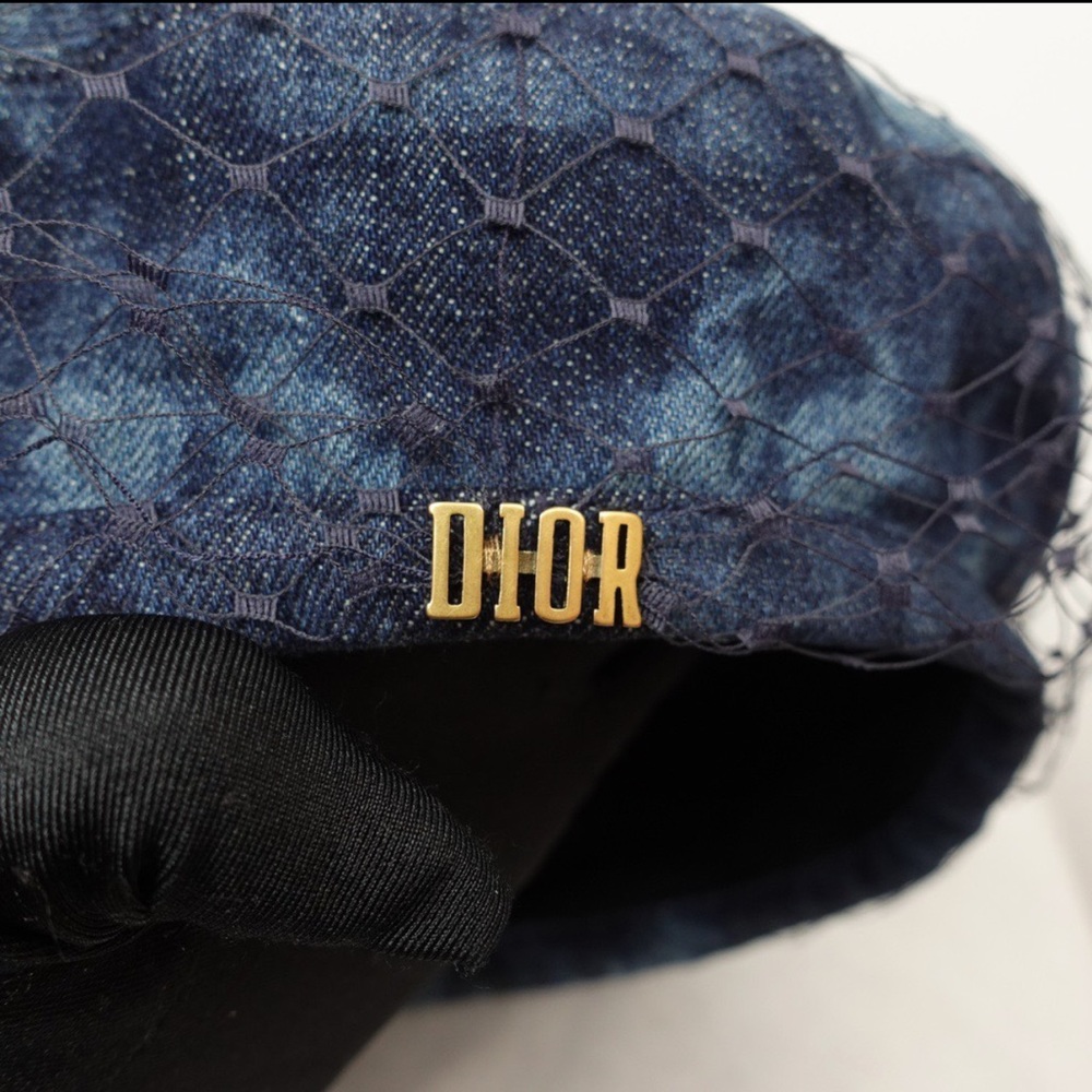Dior denim hat with veil - Picture 3 of 4